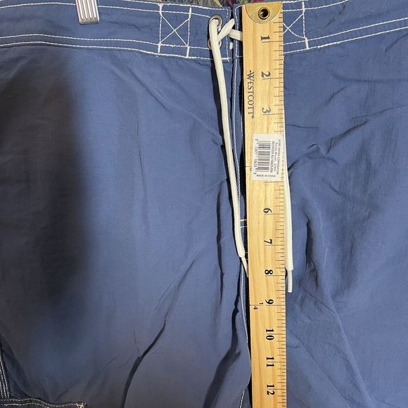 Polo Ralph Lauren Blue Swim Trunks Men's Large Board Short Pony Vintage - Picture 7 of 7